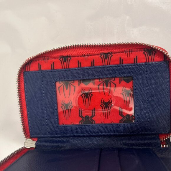 Loungefly Marvel Spider-Man “I Love You Guys” Zip-Around Wallet 2023 Exclusive - Picture 4 of 5
